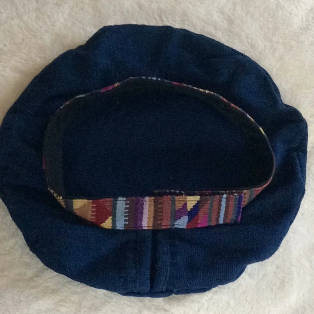 Hat Indigo Blue with Ethnic Woven Band